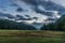 Streaky Clouds Over Remote Valley at Sunrise