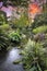 Stream at Crystal Springs Rhododendron Garden Sunset