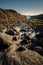 A stream flowing from an ice lake towards the Ilulissat Icefjord, Greenland