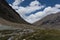 Stream flowing through Ladakh landscape, India, Asia