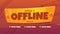 Stream is offline twitch cartoon background label