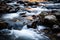 Stream river waterfall flowing motion landscape green nature stones fall water