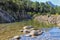 Stream & rocks at Bavella