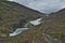 Stream of runoff water from the Svartissen glacier, Norway