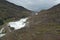 Stream of runoff water from the Svartissen glacier, Norway