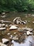 Stream stacked stones temple zen arc arch