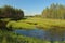 Stream at Svansele Dammaenger, a former water-meadow in Sweden