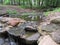 Stream and tiny dam at Roosevelt Park in Edison, NJ, USA. Ð“.