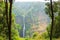 Streaming line waterfall from high mountain in Laos