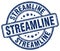 streamline blue stamp