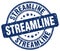 streamline blue stamp