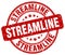 streamline red stamp