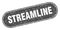 streamline sign. streamline grunge stamp.