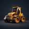 Streamlined Bulldozer: Ultra Realistic 3d Render With Smooth Texture