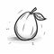 Streamlined Design: Black And White Pomme Illustration With Duckcore Influence