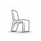 Streamlined Design: A Clean And Sharp Chair Illustration