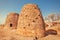 Streamlined form of brick buildings erected for cooking near the ancient hindu temples of Karnataka, India.