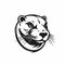 Streamlined Otter Head Logo With Strong Facial Expression