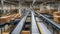 Streamlining Packaging, Factory Assembling Conveyor Lines and Boxes, Generative AI