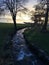 The streams flow into the sea, Hafrsfjord in Norway.