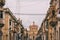 Stree view in Zabbar, Zabbar Parish Church