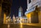 Streeo of old city Jerusalem at night