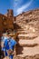 Street of Ait Benhaddou fortified city, kasbah in Ouarzazate, Morocco