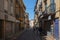 A street in Arab quarter of Perpignan in the center of city, France