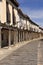 Street with arcades in Ampudia, Tierra de Campos, Palenciia prov