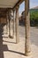 Street with arcades in Ampudia, Tierra de Campos, Palenciia prov