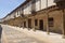 Street with arcades in Ampudia, Tierra de Campos, Palenciia prov