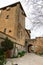 Street and architecture in Valdemossa, Mallorca side view. Spain