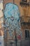 Street Art in Palermo Sicily Italy - A pale blue octopus.