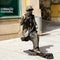 Street artist in Oporto, Portugal: chair and desk were gone...