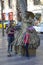 Street artist at Ramblas, Barcelona