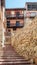 Street with balcony of Albarracin