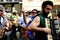 Street band musicians parade, Milan - Italy