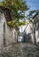 Street in berat old town in albania