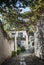 Street in berat old town in albania