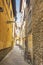 Street with bicycles in Florence in Italy in summer