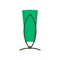Street bin green vector side view icon. Disposal ecology junk refuse concept. Industry trash garbage