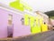 Street in Bo-Kaap. Bright colors. Cape Town. South Africa