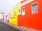 Street in Bo-Kaap. Bright colors. Cape Town. South Africa