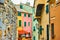 Street in Boccadasse district in Genoa