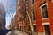Street of Boston with panorama view, Massachusetts