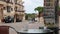 Street buildings cafes and people in Cala Figuera Mallorca Spain