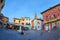 Street between the buildings in the city of Caorle