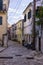 Street and buildings in Paxoi island, Greece