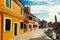 Street on Burano Island