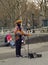 Street busker, New York, USA